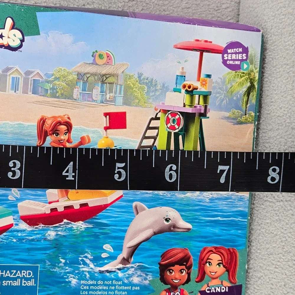 LEGO Friends NIB with Wear 42623 Beach Water Scooter Lifeguard Tower Building